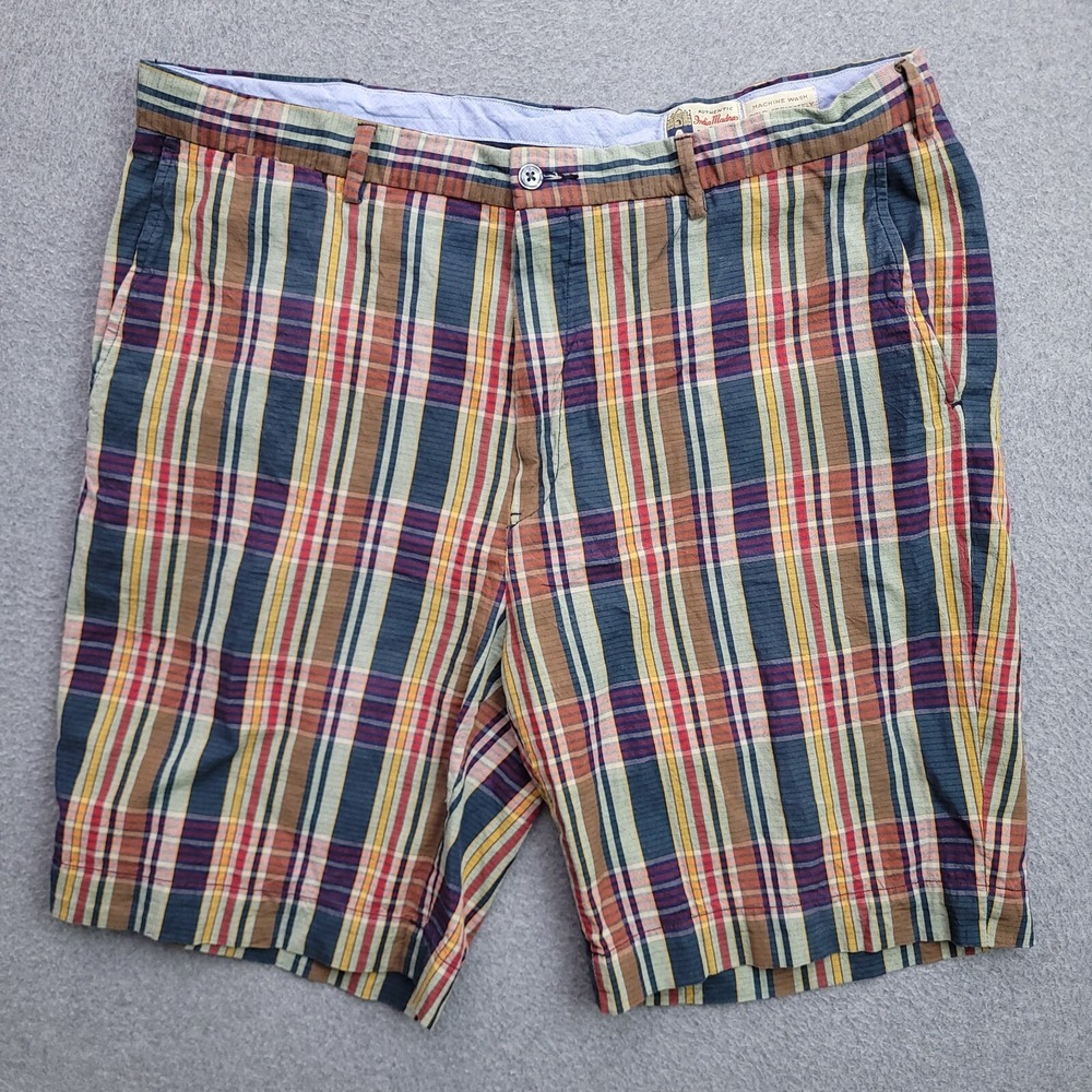Polo Ralph Lauren Mens 38T Chino Shorts Multicolor Plaid Cotton Golf Preppy